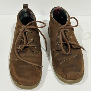 Bobs By Skechers Memory Foam Brown Women's Ankle Boots Size 7.5.